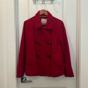 XL Red Old Navy Short Pea Coat